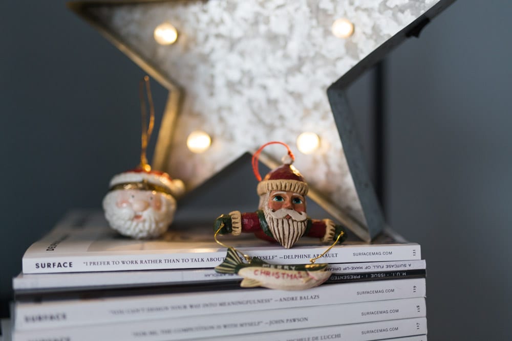 holiday santa figurines