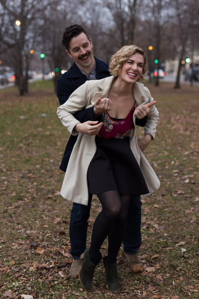 laughing in boulevard