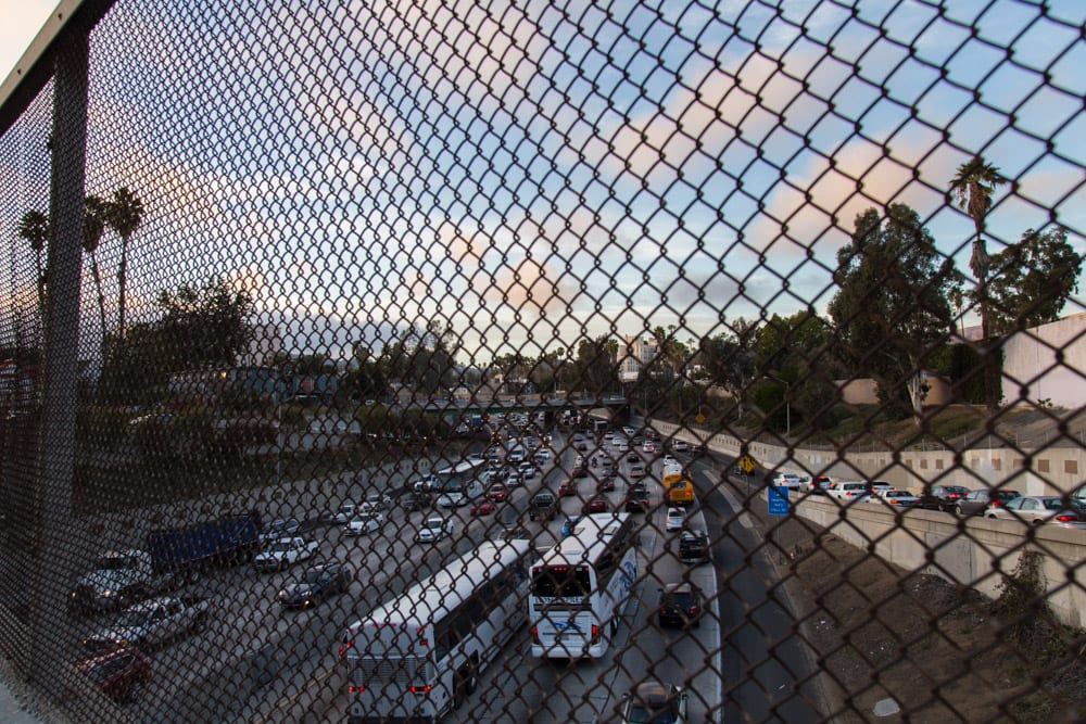 traffic in L.A. rush hour