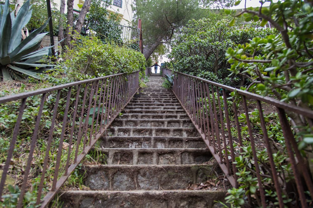 Hollywood Hills stairs, California