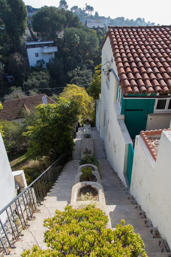 Hollywood Hills stairs, California