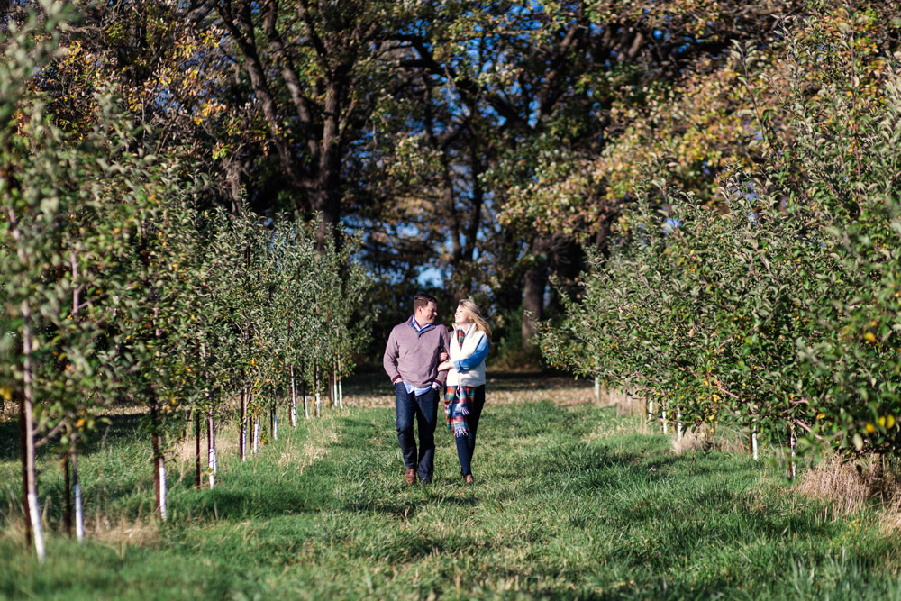 fall engagement session at Apple Holler
