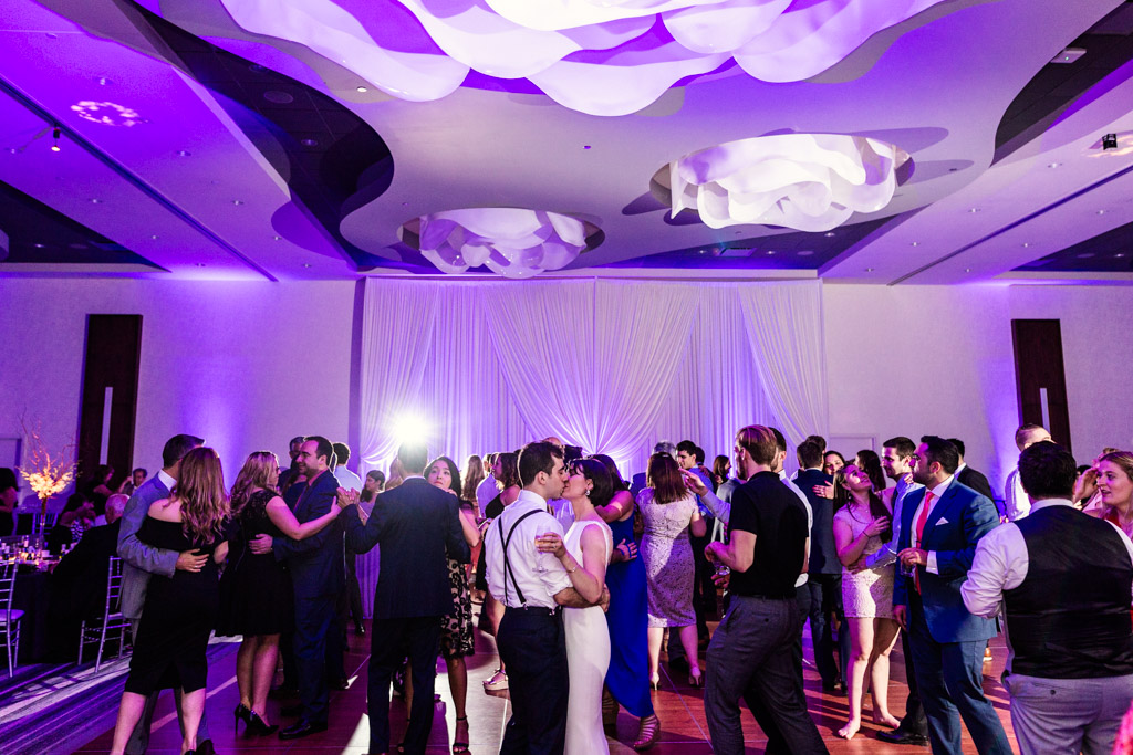 Traditional Greek wedding dance at Loews Chicago hotel wedding reception