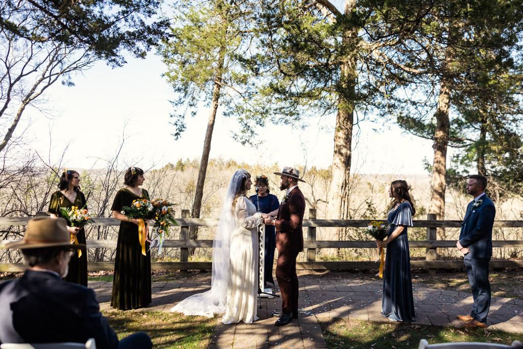 old timey western wedding