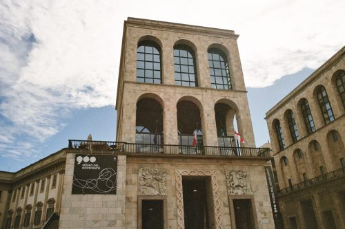 Exterior of the Museo del Novecento in Milan, Italy