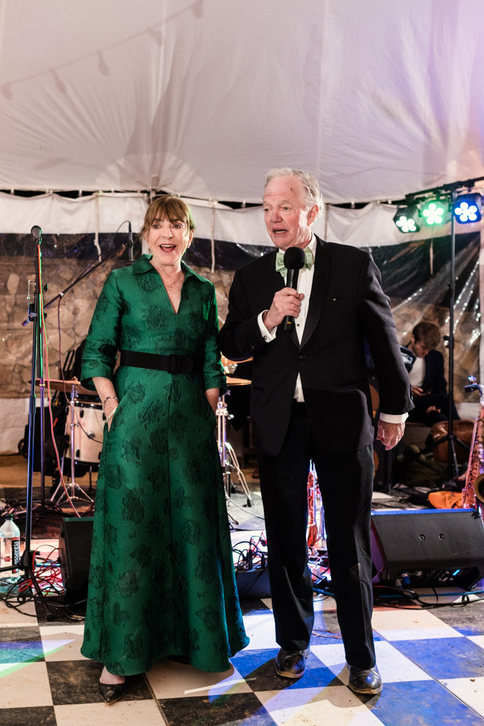 Bride's parents give speech during Terra Mia Vineyard in Paso Robles, California