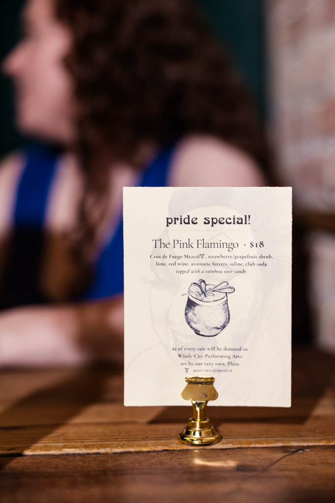 A menu card for 